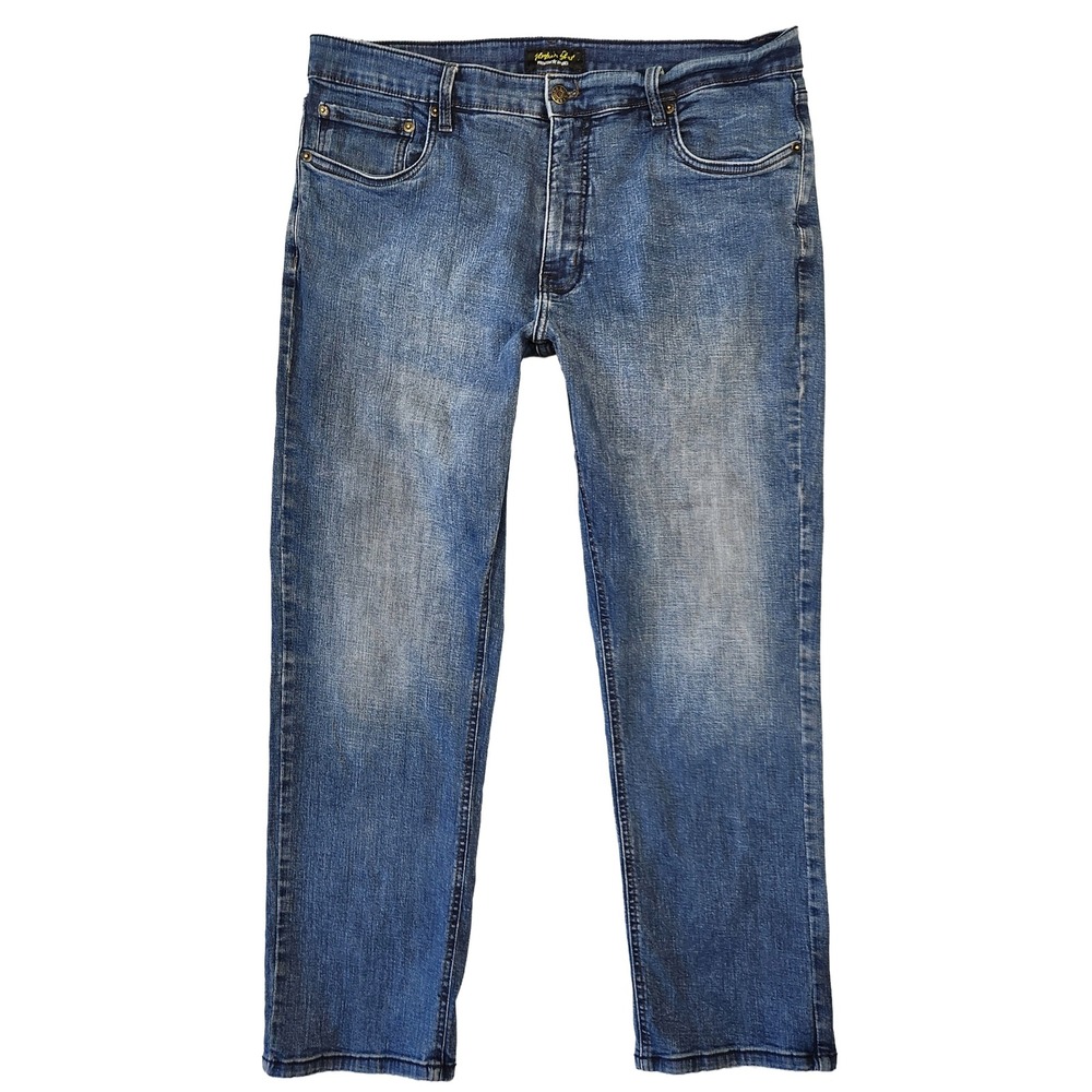Urban Star Jeans Mens 38x29‎ Straight Leg Jeans Dark Wash Casual Everyday Basic